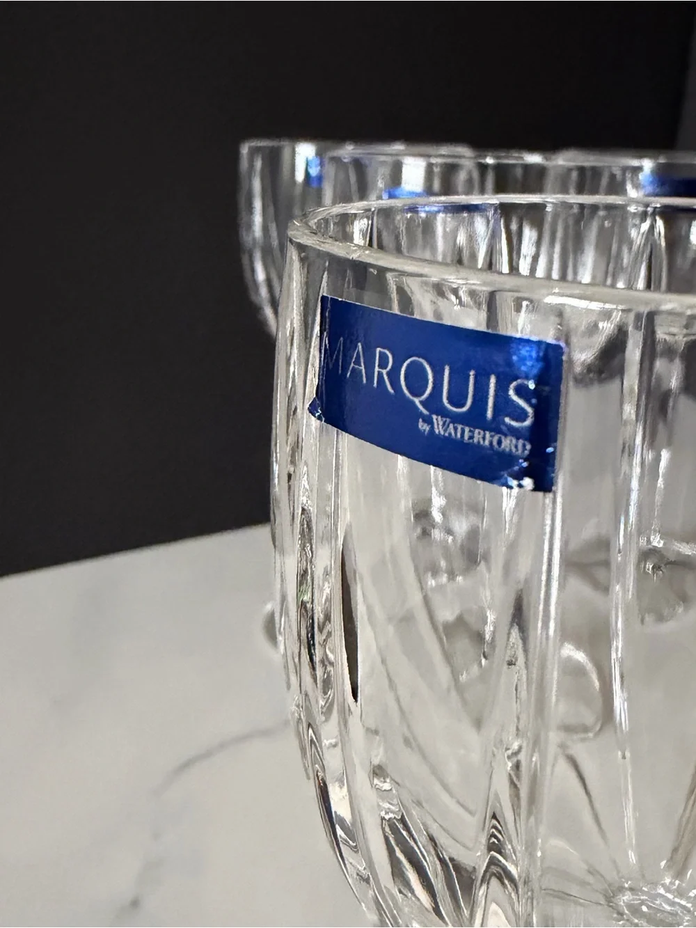SET of 4 Omega All Purpose Wine Goblets - Marquis Waterford Crystal